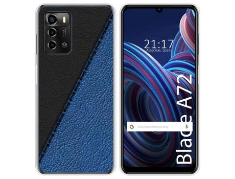 Funda Silicona para ZTE Blade A72 diseño Cuero 02 Dibujos