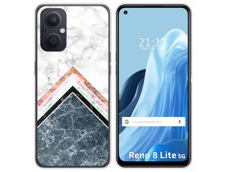 Funda Silicona para Oppo Reno 8 Lite 5G diseño Mármol 05 Dibujos