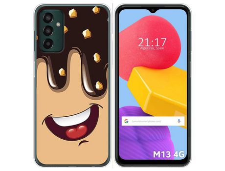 Funda Silicona para Samsung Galaxy M13 4G diseño Helado Chocolate Dibujos