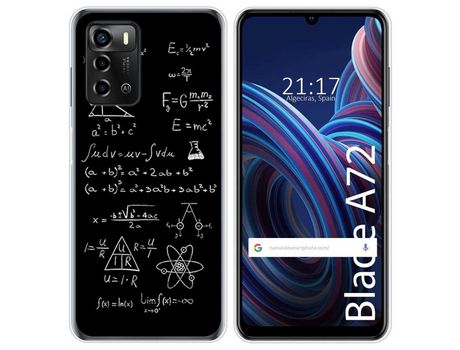 Funda Silicona para ZTE Blade A72 diseño Formulas Dibujos
