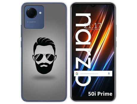 Funda Silicona para Realme Narzo 50i Prime diseño Barba Dibujos