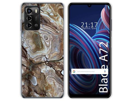 Funda Silicona para ZTE Blade A72 diseño Mármol 14 Dibujos