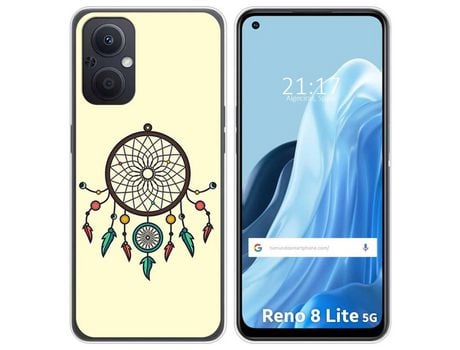 Funda Silicona para Oppo Reno 8 Lite 5G diseño Atrapasueños Dibujos
