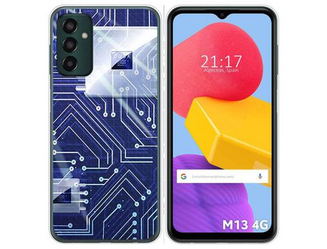 Funda Silicona para Samsung Galaxy M13 4G diseño Circuito Dibujos