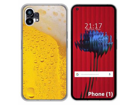 Funda Silicona para Nothing Phone 1 diseño Cerveza Dibujos