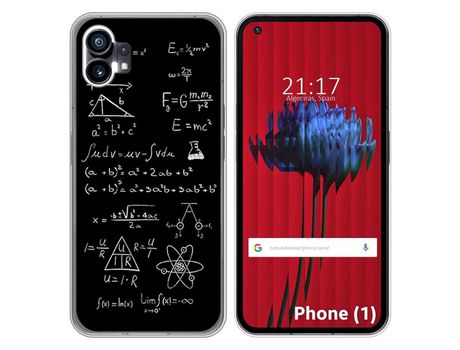 Funda Silicona para Nothing Phone 1 diseño Formulas Dibujos