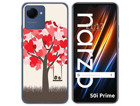 Funda Silicona para Realme Narzo 50i Prime diseño Pajaritos Dibujos
