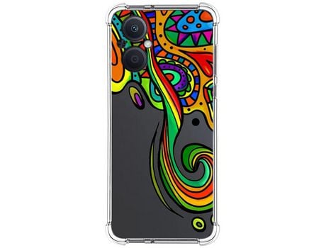 Funda Silicona Antigolpes para Oppo Reno 8 Lite 5G diseño Colores Dibujos