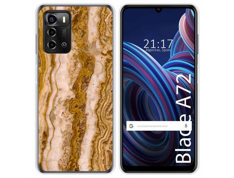 Funda Silicona para ZTE Blade A72 diseño Mármol 10 Dibujos
