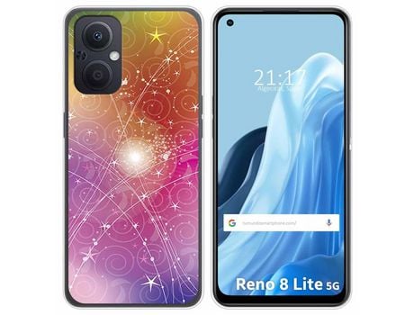 Funda Silicona para Oppo Reno 8 Lite 5G diseño Abstracto Dibujos
