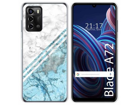 Funda Silicona para ZTE Blade A72 diseño Mármol 02 Dibujos