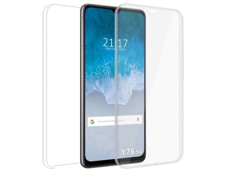 Funda Doble Transparente Pc + TPU Full Body 360 para Vivo Y76 5G
