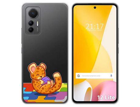 Funda Silicona Transparente para Xiaomi 12 Lite 5G diseño Leopardo Dibujos