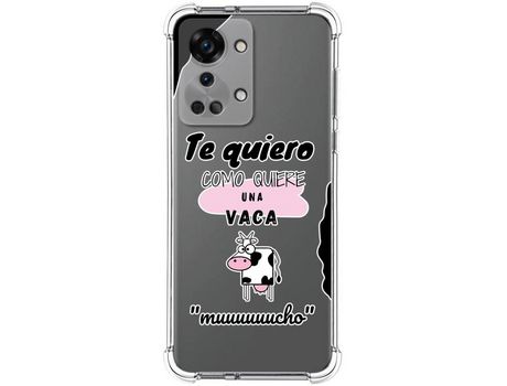 Funda Silicona Antigolpes para OnePlus Nord 2T 5G diseño Vaca Dibujos