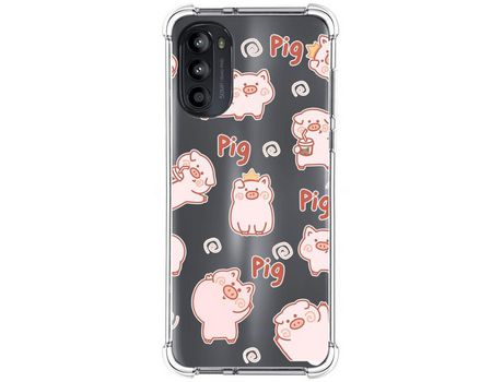 Funda Silicona Antigolpes para Motorola Moto G52 4G diseño Cerdos Dibujos