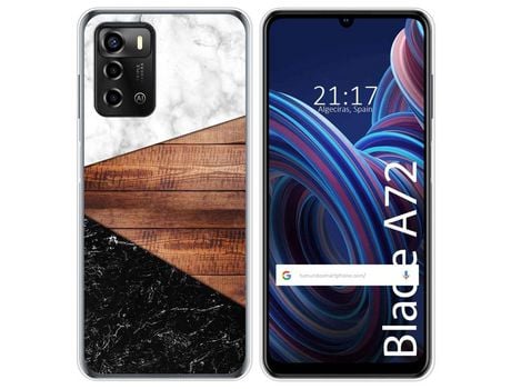 Funda Silicona para ZTE Blade A72 diseño Mármol 11 Dibujos