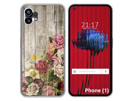 Funda Silicona para Nothing Phone 1 diseño Madera 08 Dibujos