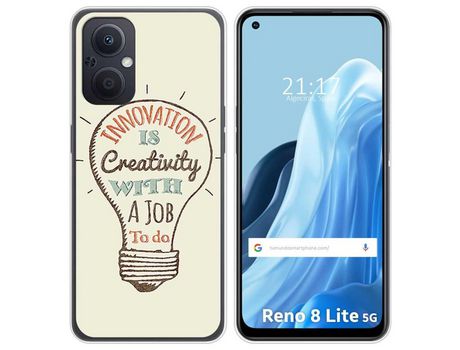 Funda Silicona para Oppo Reno 8 Lite 5G diseño Creativity Dibujos