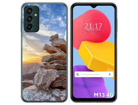 Funda Silicona para Samsung Galaxy M13 4G diseño Sunset Dibujos