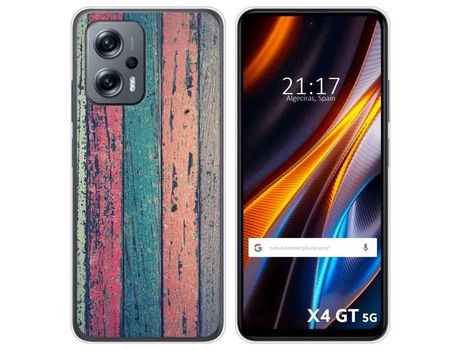 Funda Silicona para Xiaomi Poco X4 GT 5G diseño Madera 10 Dibujos