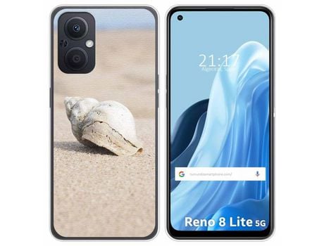 Funda Silicona para Oppo Reno 8 Lite 5G diseño Concha Dibujos