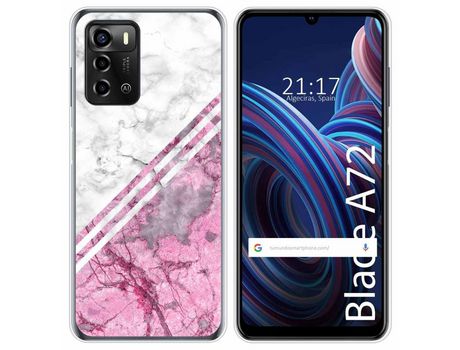 Funda Silicona para ZTE Blade A72 diseño Mármol 03 Dibujos