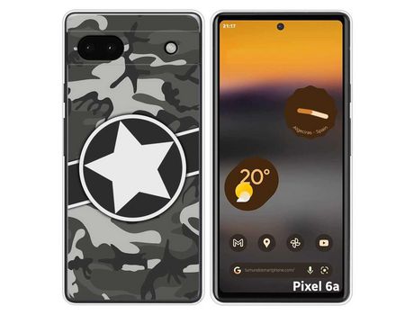 Funda Silicona para Google Pixel 6A diseño Camuflaje 02 Dibujos