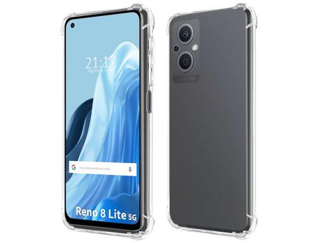 Funda Silicona Antigolpes Transparente para Oppo Reno 8 Lite 5G