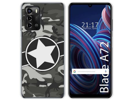 Funda Silicona para ZTE Blade A72 diseño Camuflaje 02 Dibujos