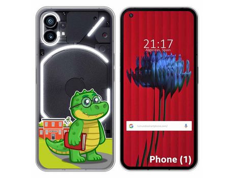 Funda Silicona Transparente para Nothing Phone 1 diseño Coco Dibujos