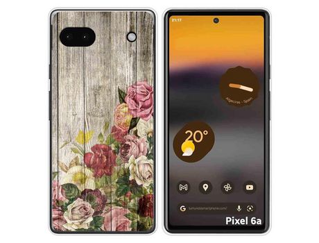 Funda Silicona para Google Pixel 6A diseño Madera 08 Dibujos