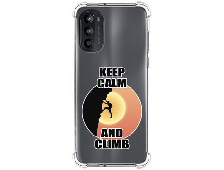 Funda Silicona Antigolpes para Motorola Moto G52 4G diseño Hombre Escalada Dibujos
