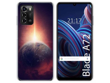 Funda Silicona para ZTE Blade A72 diseño Tierra Dibujos