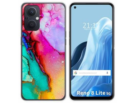 Funda Silicona para Oppo Reno 8 Lite 5G diseño Mármol 15 Dibujos