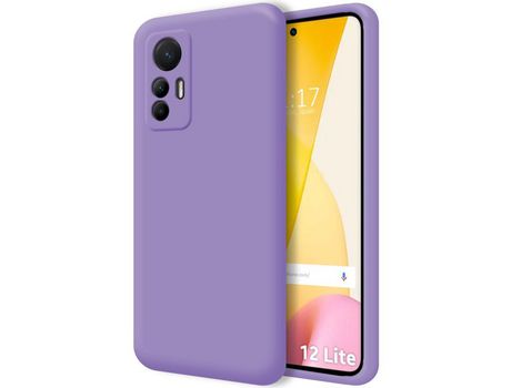 Funda Silicona Líquida Ultra Suave para Xiaomi 12 Lite 5G color Morada