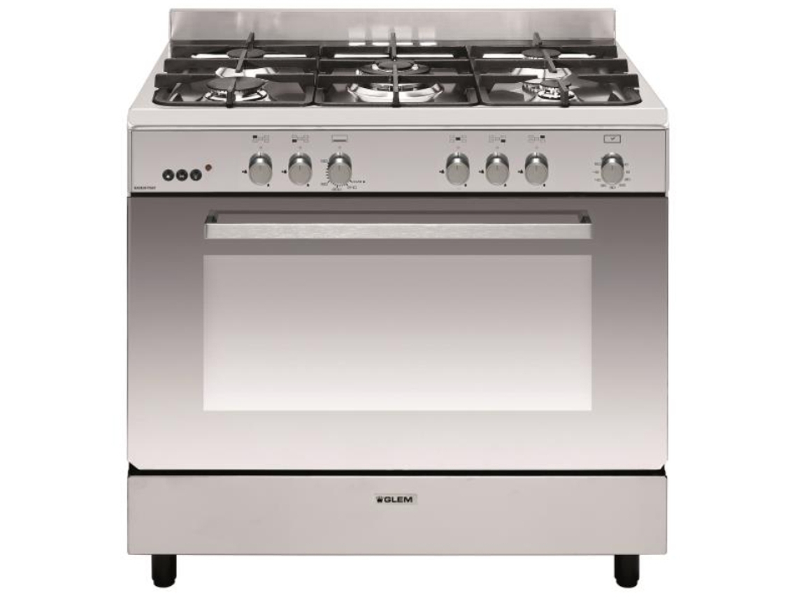 Cocina GLEM GE960CMIX2 (109 L - Grill Eléctrico y Gas - Inox)