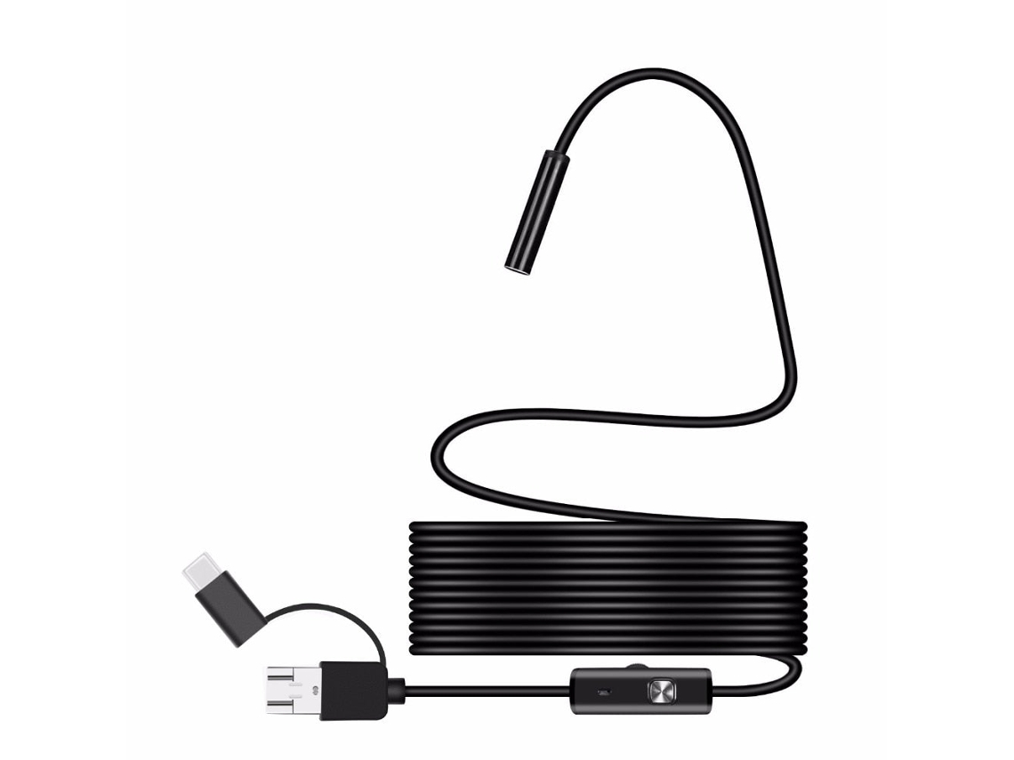 SZSMART  Câmara de Inspecção  Micro Usb Tipo Com Fio Flexível Rígido para Smartphone Android (Cabo de 10M)