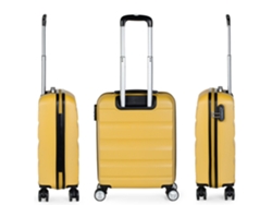 Maleta de Cabina ITACA Lisa Amarillo (55x40x20 cm - 35L)
