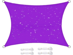 Vela De Sombra Rectangular Resistente Impermeable Uv, Transpirable,