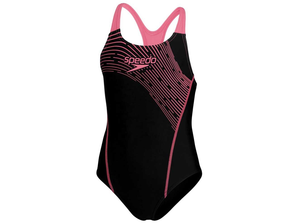 Roupa de Banho Medley Logo Medalist Preto 15-16 Years Meninaspeedo