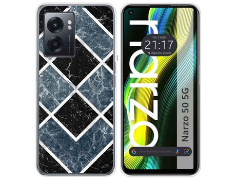 Funda para Realme Narzo 50 5g TUMUNDOSMARTPHONE Dibujos Mármol 06 Multicolor