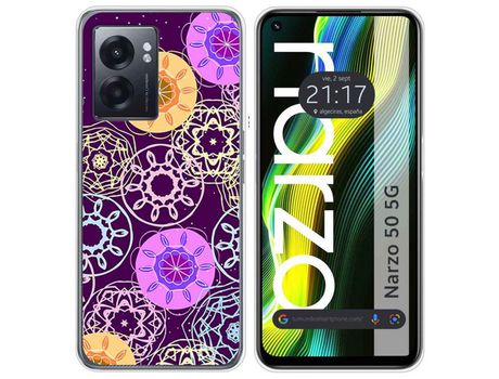 Funda para Realme Narzo 50 5g TUMUNDOSMARTPHONE Dibujos Radial Multicolor