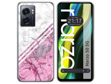 Funda para Realme Narzo 50 5g TUMUNDOSMARTPHONE Dibujos Mármol 03 Multicolor