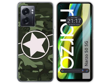 Funda para Realme Narzo 50 5g TUMUNDOSMARTPHONE Dibujos Camuflagem 01 Multicolor