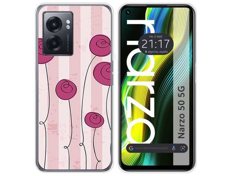 Funda para Realme Narzo 50 5g TUMUNDOSMARTPHONE Dibujos Flores Vintage Multicolor