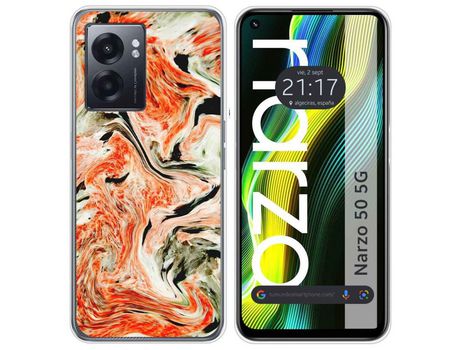 Funda para Realme Narzo 50 5g TUMUNDOSMARTPHONE Dibujos Mármol 12 Multicolor