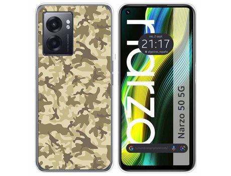 Funda para Realme Narzo 50 5g TUMUNDOSMARTPHONE Dibujos Sand Camuflagem Multicolor