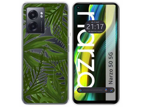 Funda para Realme Narzo 50 5g TUMUNDOSMARTPHONE Dibujos Transparente Selva Multicolor