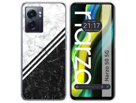 Funda para Realme Narzo 50 5g TUMUNDOSMARTPHONE Dibujos Mármol 01 Multicolor