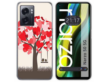 Funda para Realme Narzo 50 5g TUMUNDOSMARTPHONE Dibujos Passarinhos Multicolor
